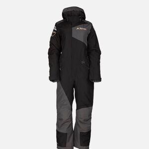 Klim Women's Black and Gray Insulated Monosuit - med reg length